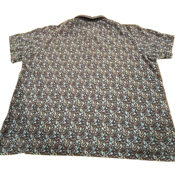 Visconti Black Men's Polo Shirt; Multi-Blues Speckled; Size XXL - Picture 5 of 6